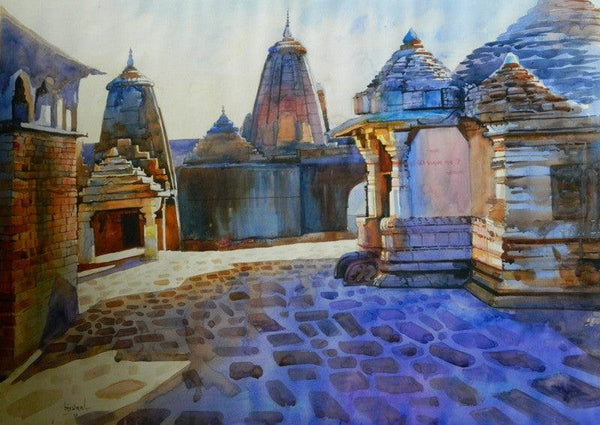 Ramtek Temple Painting by Bijay Biswaal | ArtZolo.com
