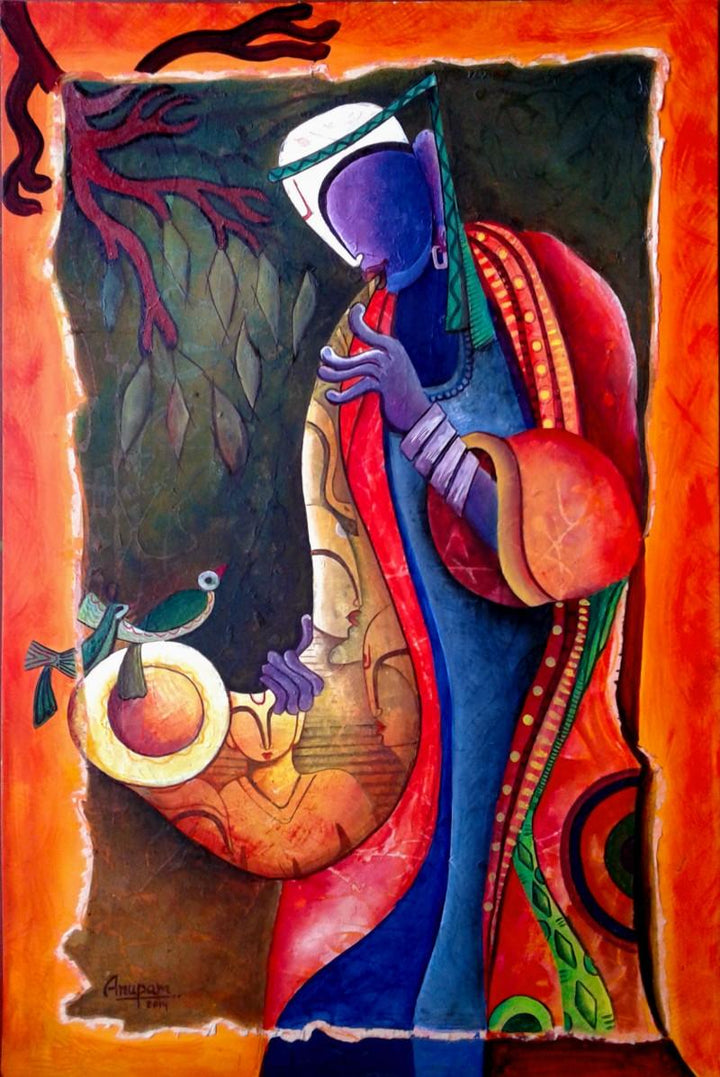 Rathym Divineby Anupam Pal Painting by Anupam Pal | ArtZolo.com