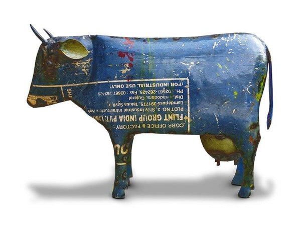 Recycled Iron Cow Handicraft by Dekulture Works | ArtZolo.com