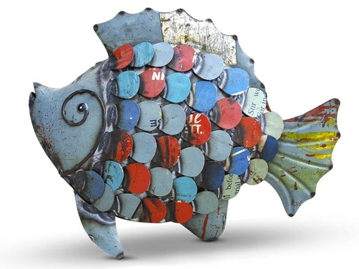 Recycled Iron Fish Handicraft by Dekulture Works | ArtZolo.com