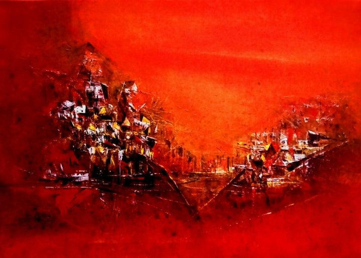 Red 18 Painting by Dnyaneshwar Dhavale | ArtZolo.com