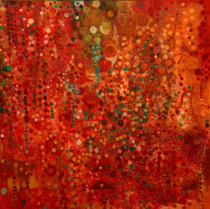 Red Earth Painting by Sunayana Malhotra | ArtZolo.com