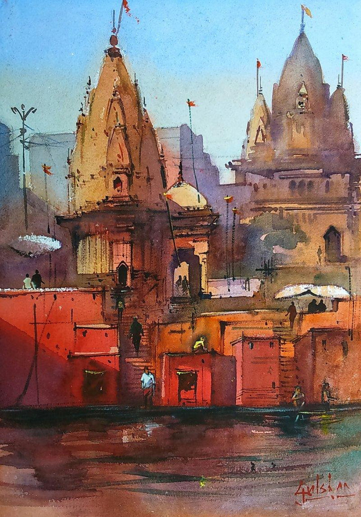 Red Is Holy Painting by Gulshan Achari | ArtZolo.com