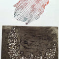 contemporary printmaking titled 'Relation', 19x14 inches, by artist Papari Thakuria on Paper