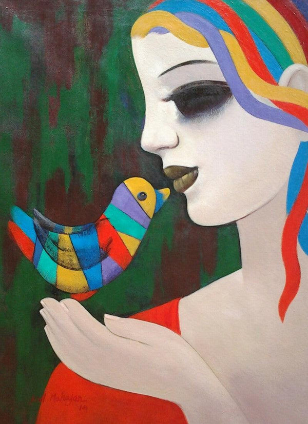 Relation Ii Painting by Anil Mahajan | ArtZolo.com