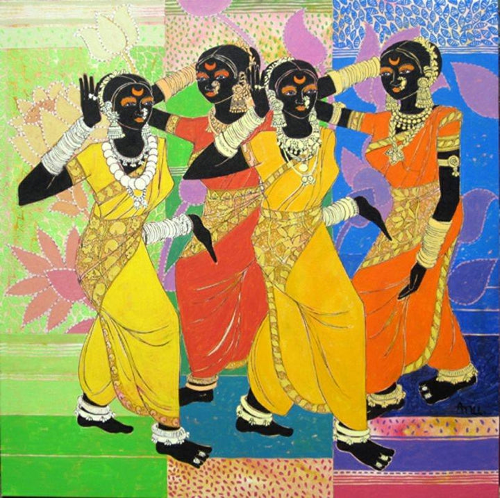 Rhythm 40 Painting by Anuradha Thakur | ArtZolo.com