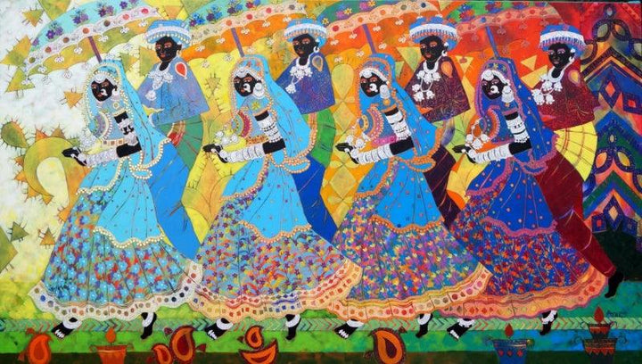 Rhythm 43 Painting by Anuradha Thakur | ArtZolo.com