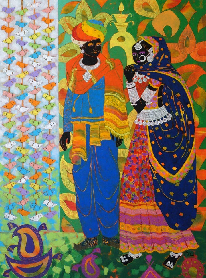 Rhythm 62 Painting by Anuradha Thakur | ArtZolo.com