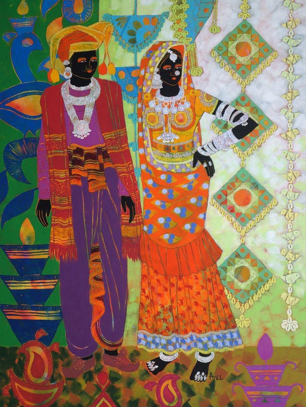 Rhythm 72 Painting by Anuradha Thakur | ArtZolo.com