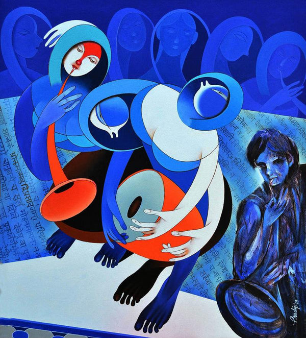 Rhythm And Melodies 3 Painting by Pradip Sarkar | ArtZolo.com