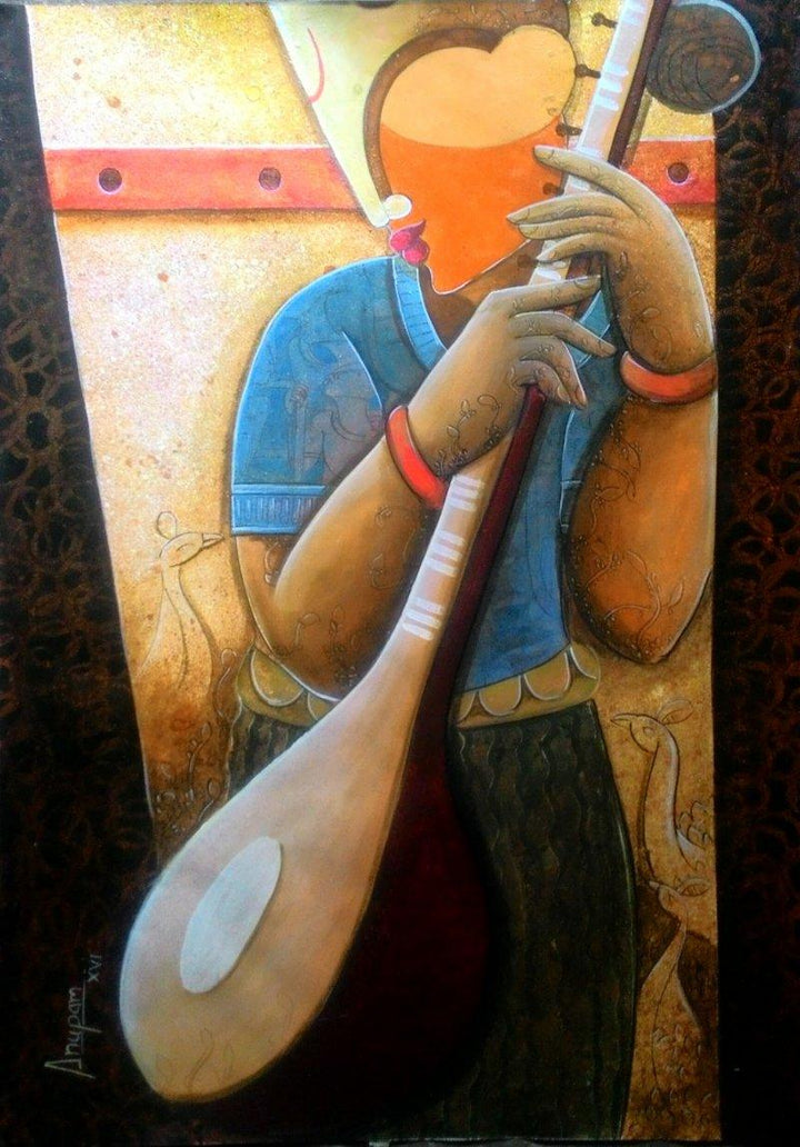 Rhythm Divine 32 Painting by Anupam Pal | ArtZolo.com