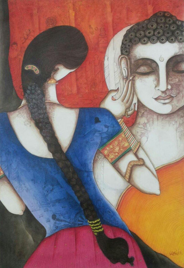 Rhythm Divine Painting by Kappari Kishan | ArtZolo.com