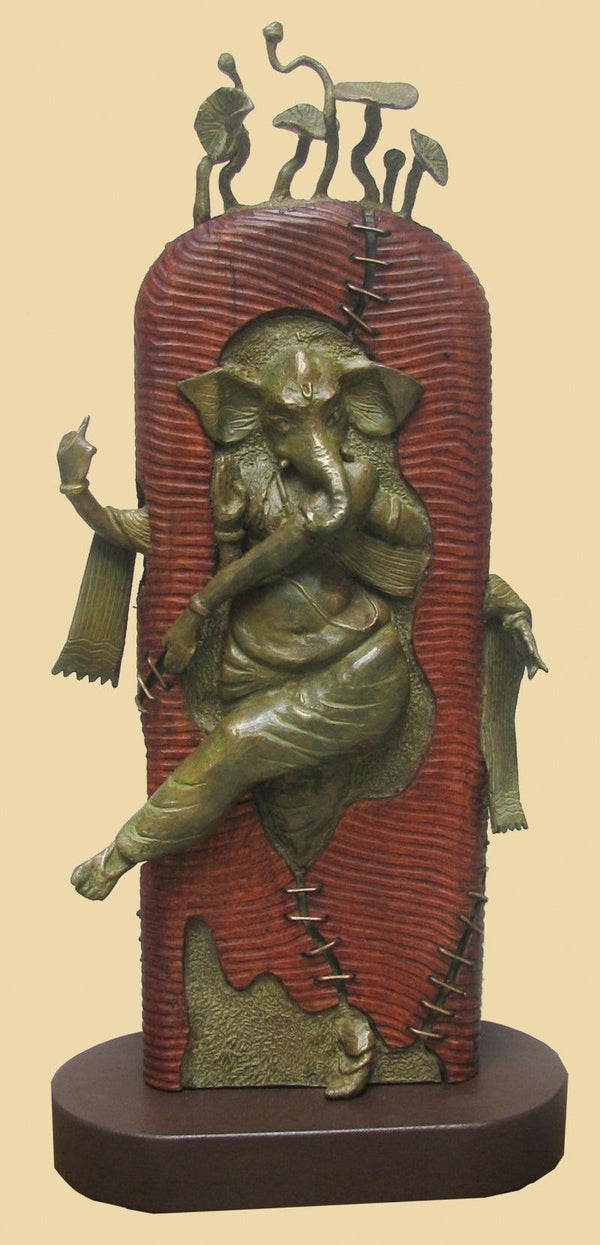 Rhythm Ganesha Sculpture by Subrata Paul | ArtZolo.com
