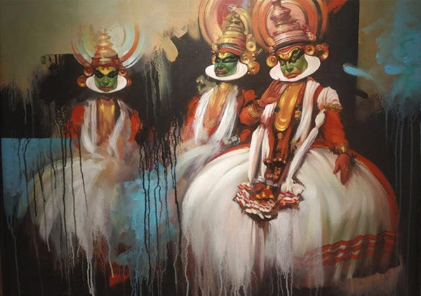 Rhythm New Painting by Bappa Haldar | ArtZolo.com