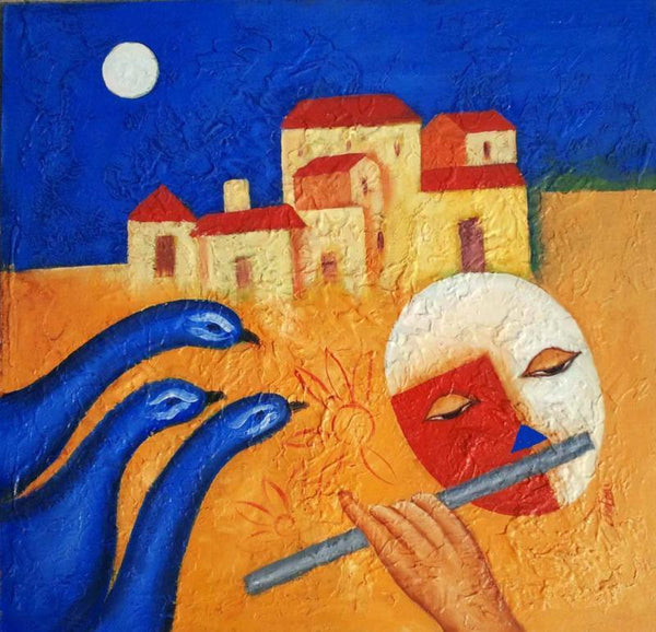 Rhythm Of Music 1 Painting by Chetan Katigar | ArtZolo.com