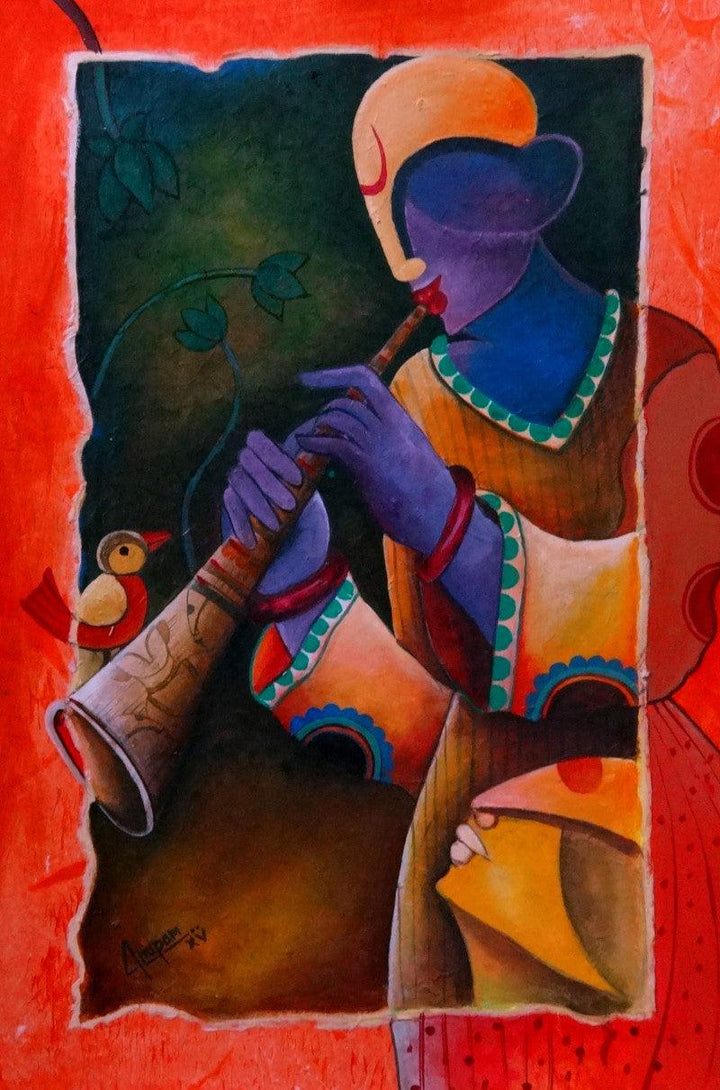 Rhythm Divine 3 Painting by Anupam Pal | ArtZolo.com