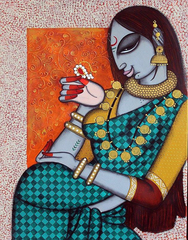 Rhythmic 11 Painting by Varsha Kharatamal | ArtZolo.com