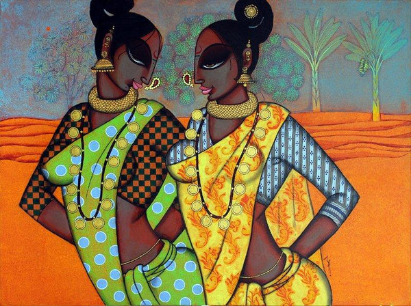 Rhythmic 15 Painting by Varsha Kharatamal | ArtZolo.com