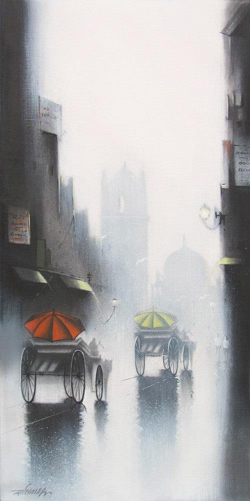 Rhythmic Monsoon Ride 2 Painting by Somnath Bothe | ArtZolo.com
