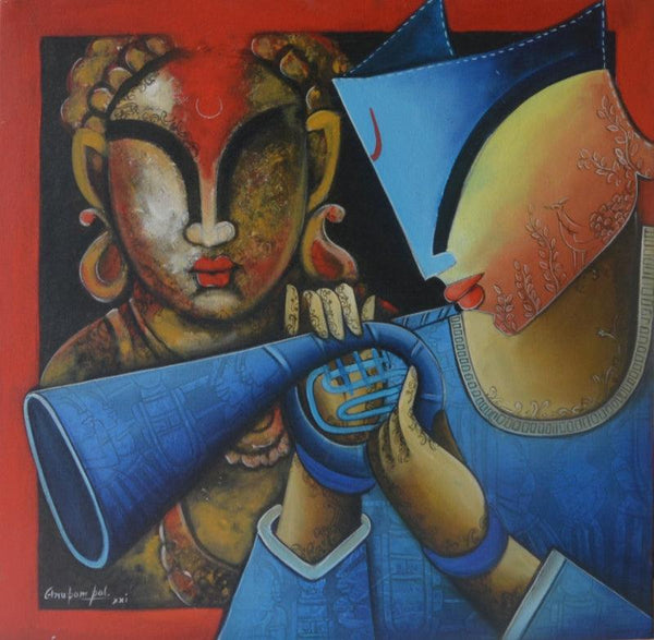 Rhythmic Reverberations 3 Painting by Anupam Pal | ArtZolo.com
