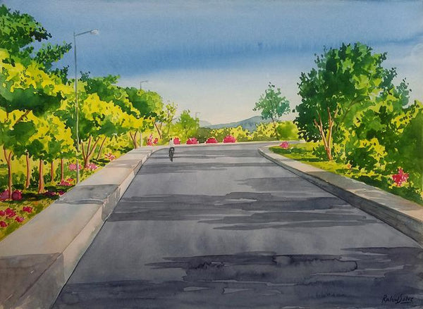 Right Turn Painting by Rahul Salve | ArtZolo.com