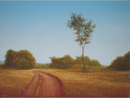 Road Less Travelled Painting by Fareed Ahmed | ArtZolo.com