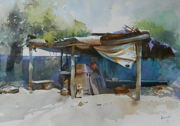 Roadside Stall Painting by Bijay Biswaal | ArtZolo.com