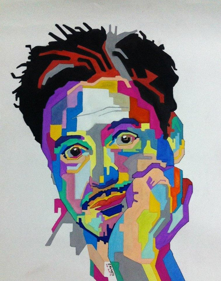 Robert Downey Jr Painting by Jay Ramani | ArtZolo.com