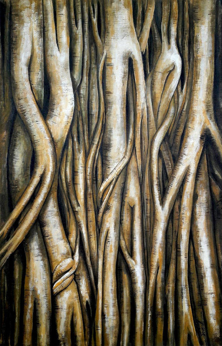 Roots Of Nirvana Painting by Seby Augustine | ArtZolo.com