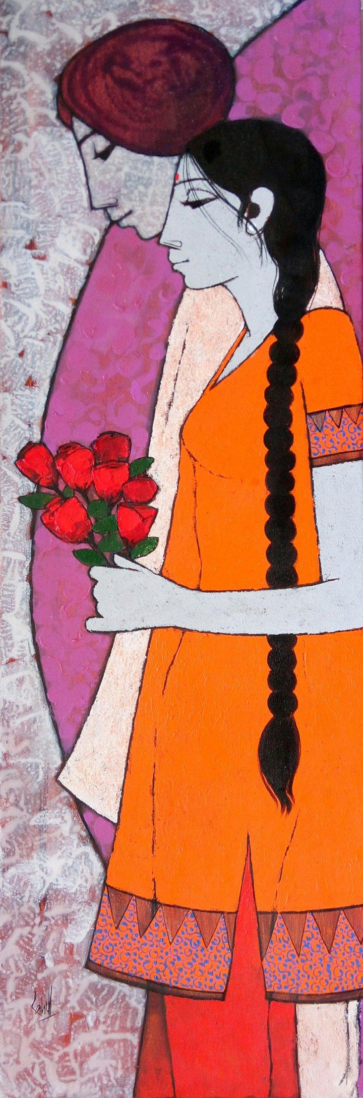 Rose Painting by Rahul Mhetre | ArtZolo.com