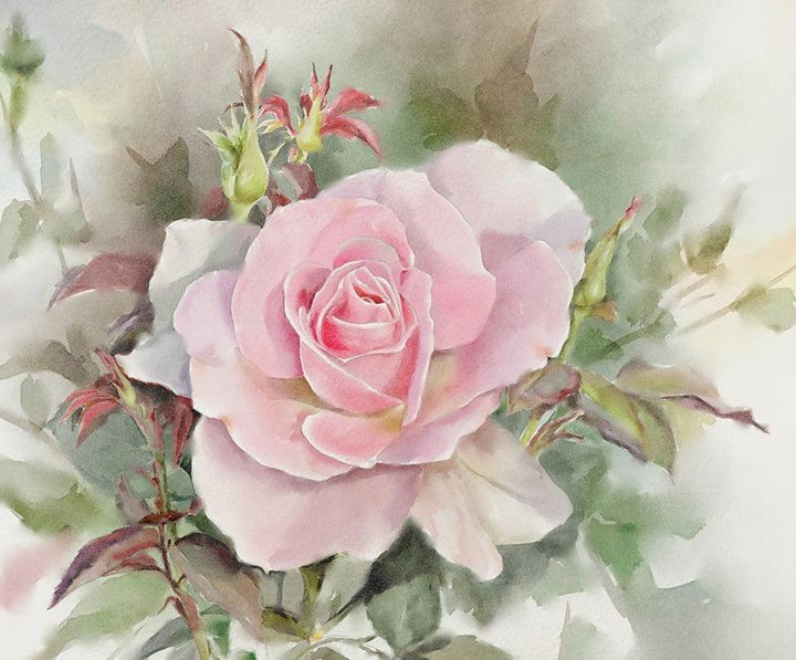 Rose Painting by Kaukab Ahmad | ArtZolo.com