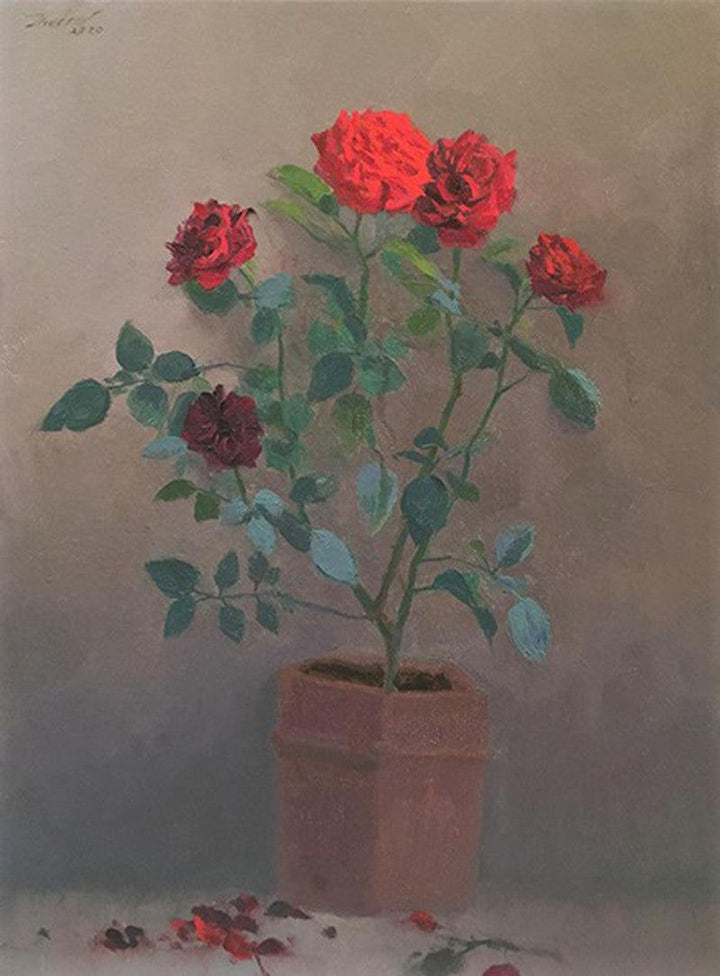 Rose Painting by Paresh Thukrul | ArtZolo.com