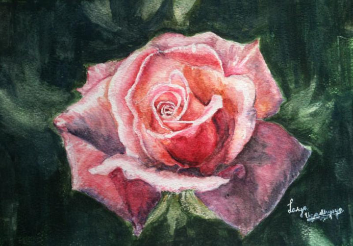 Rosy Blush Painting by Lasya Upadhyaya | ArtZolo.com