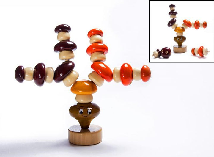 Rufaro Stacking Wooden Toy Handicraft by Oodees Toys | ArtZolo.com