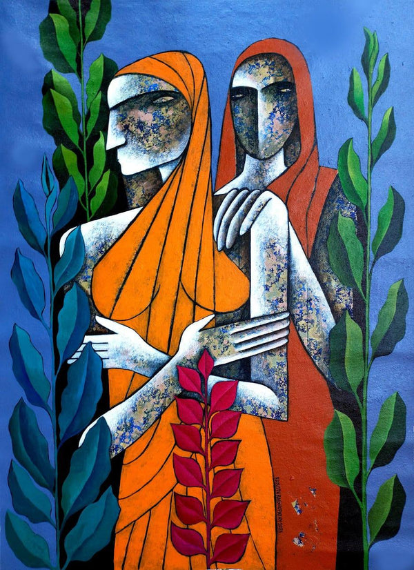 Rural Days Painting by Ranjith Raghupathy | ArtZolo.com