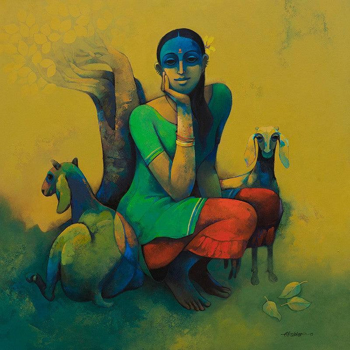 Rural Life Painting by Sachin Akalekar | ArtZolo.com
