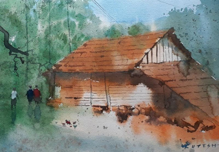Rustic Home 2 Painting by Rupesh Patil | ArtZolo.com