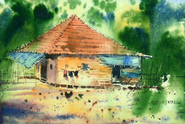 Rustic Home 3 Painting by Rupesh Patil | ArtZolo.com