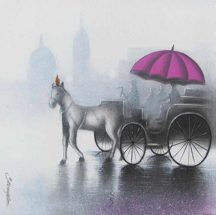 Rythmic Monsoon Ride 4 Painting by Somnath Bothe | ArtZolo.com