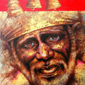 Religious acrylic painting titled 'Sai', 30x24 inches, by artist Pradeep Kumar on Canvas