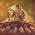 Figurative oil painting titled 'Sajawat', 48x36 inches, by artist Kamal Rao on Canvas