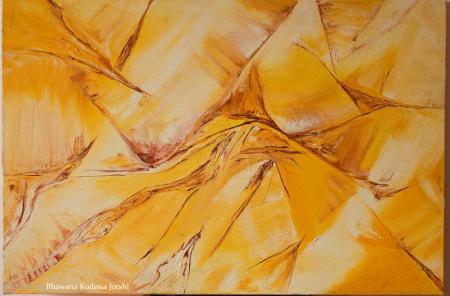 Sands The Undulating And Dancing Dunes Painting by Bhawna Jotshi | ArtZolo.com
