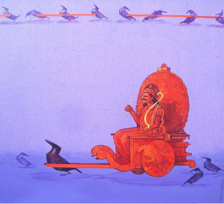 Sarathi Painting by Yogesh Lahane | ArtZolo.com