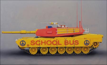 School Bus Painting by Ravi Sachula | ArtZolo.com