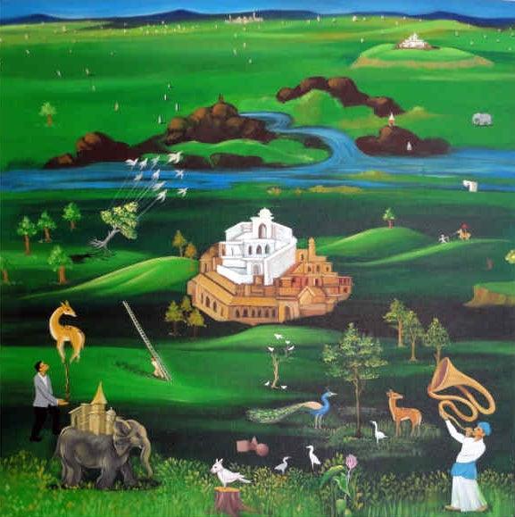 Sea Of Proverbs Painting by Sunil Lohar | ArtZolo.com