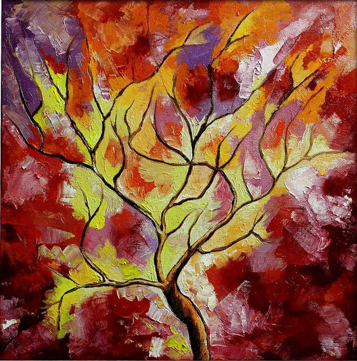 Season Fuschia Painting by Bahadur Singh | ArtZolo.com