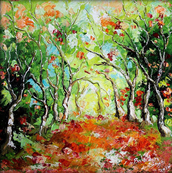 Seasons 134 Painting by Bahadur Singh | ArtZolo.com