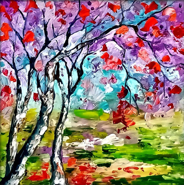 Seasons 136 Painting by Bahadur Singh | ArtZolo.com