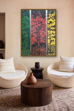 Seasons (The Cycle of Change) by artist Shilpi Singh Patel displayed in a Curated gallery