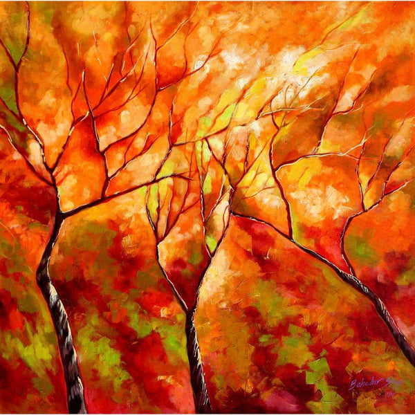 Seasons Ix Painting by Bahadur Singh | ArtZolo.com